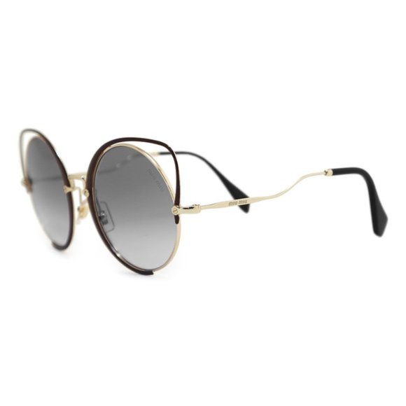 Miu Miu Grey Round Sunglasses - Picture 2 of 5